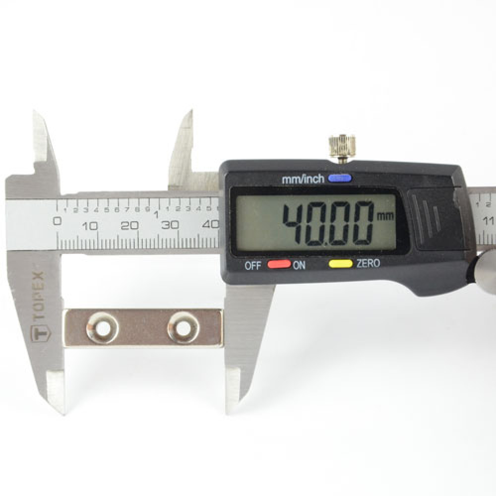  Магніт під потай 40x10x5mm-7/3.5mm х 2 отвори 