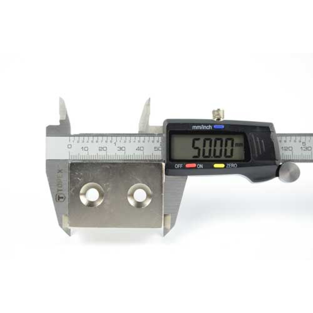 Магнит под потай 50x35x15mm-12/6.5mm х 2 отвер.