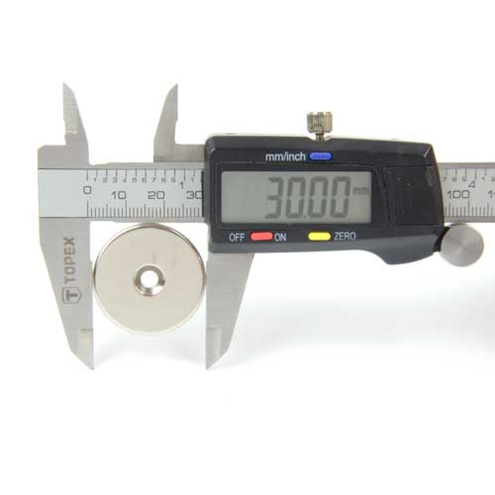 Магніт Ø D30 - 7,5/4,5 х H5 потай